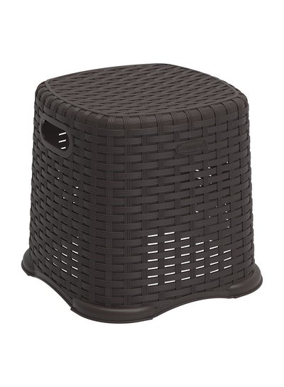 Buy Rattan Step Stool-D Brown in Saudi Arabia