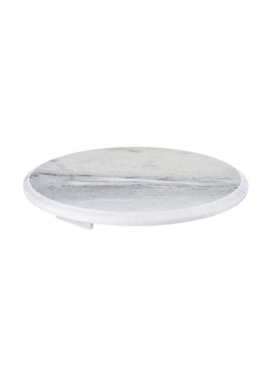 Buy Marble Chapati Table 100% Eco Natural Marble White Made In India in UAE