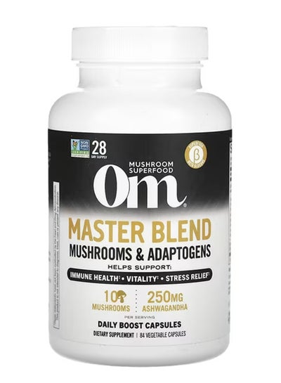 Buy Mushroom Master Blend Om Mushrooms 84 Vegetable Capsules in UAE