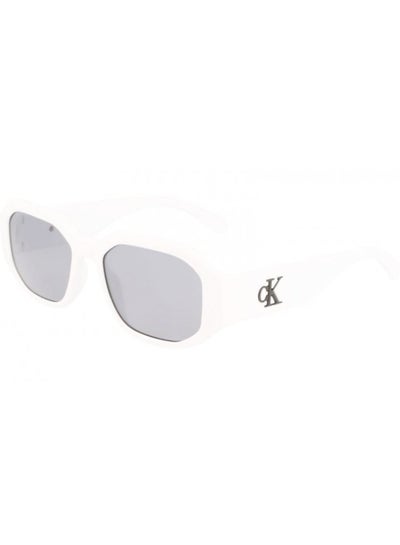 Buy Women's Full Rim Injected Round  Jeans Sunglasses CKJ22633S White in UAE