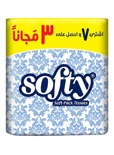 Buy 2 Ply Facial Tissue For Face And Hands 10 Pieces White 130 Sheets in Saudi Arabia