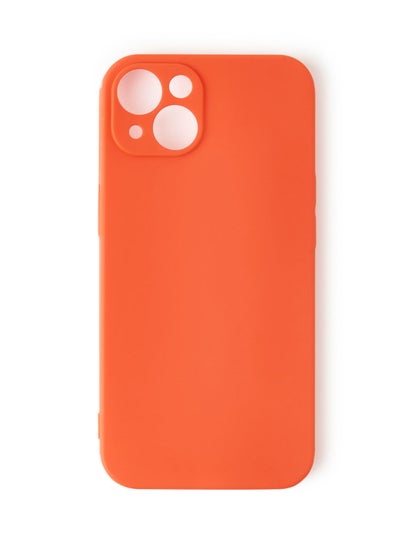 Buy iPhone 13 Protective Matte TPU Case cover Orange in UAE