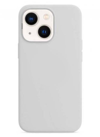 Buy Protective Silicone Case Cover For iPhone 13 (6.1 inch) Grey in Saudi Arabia