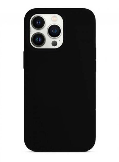 Buy Protective Silicone Case Cover For iPhone 13 Pro (6.1 inch) Black in UAE