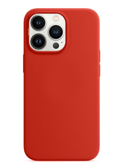 Buy Silicone Case Cover for iPhone 13 Pro Max 6.7inch Red in Saudi Arabia