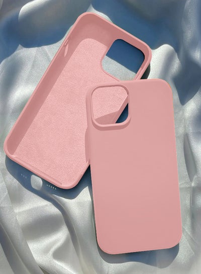 Buy Silicone Case Cover for iPhone 13 6.1 inch Pink in Saudi Arabia