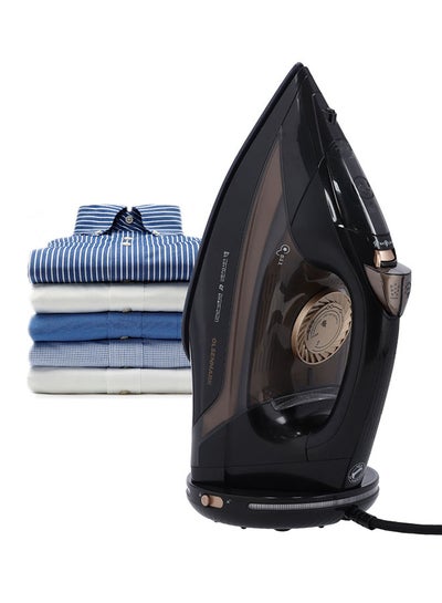 Buy Steam Iron With Water Tank 420 ml 2200 W OMSI1839 Black/Brown in UAE