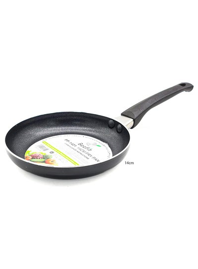 Buy Premium Non-Stick Ceramic Fry Pan Black 14cm in UAE