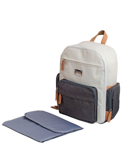 Buy Rocco Diaper Backpack With Changing Pad - Grey in UAE