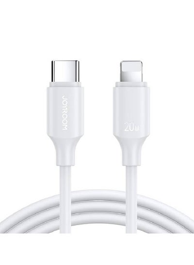 Buy Type-C To Lightning Fast Charging And Data Cable White in Saudi Arabia