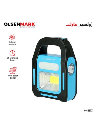Buy Rechargeable LED Emergency Light Blue/Black in Saudi Arabia