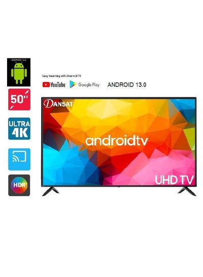 Buy 50-Inch Ultra HD 4K Smart ( Android 0.13 ) Television with Wallmount DTD5021BU DTD5022BU DTD50BU Black in Saudi Arabia