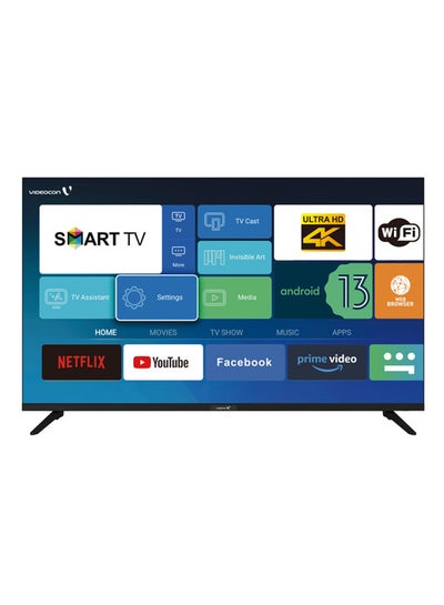 Buy 50 Inch Edgeless 4K UHD Android 13 Smart TV Netflix, Youtube, Amazon Prime Etc E50EL1100 Black in UAE