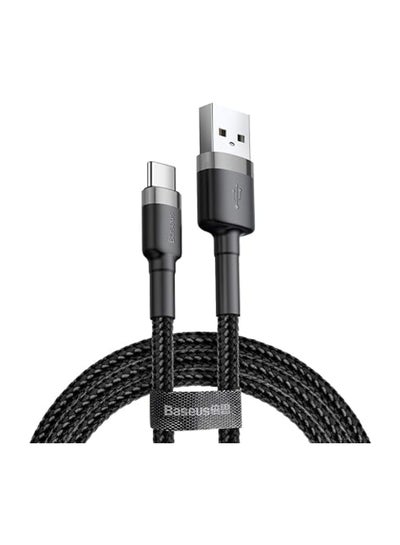 Buy cafule Cable USB For Type-C 2A 2M Gray Black in Saudi Arabia