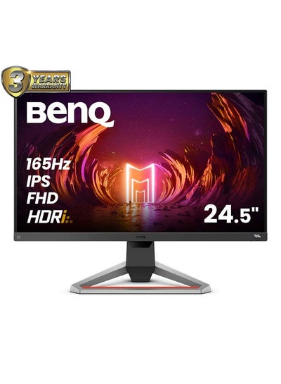 Buy 24.5 inch MOBIUZ Gaming Monitor FHD 1080p 165Hz 1ms | IPS | HDRi | 99% sRGB | Color Optimizer | Eye-Care Tech | Freesync | Adjustable Height, Swivel & Tilt | Speakers | DisplayPort | HDMI I EX2510S Dark Grey in Saudi Arabia