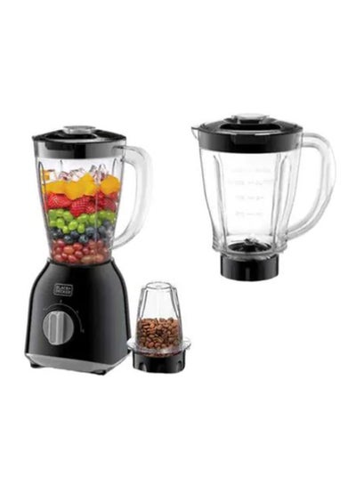 Buy Blender With Grinder Mill + 1.0L Extra Jar 1.5 L 400.0 W BX365J-B5 Black in Saudi Arabia