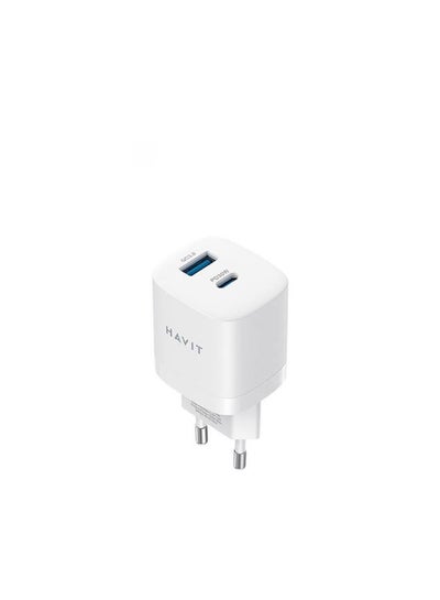 اشتري شاحن حائط UC30 بقوة 30 وات، منافذ مزدوجة (PD 30W، USB-A 18W) يدعم (PPS/PD3.0)، الاتحاد الأوروبي في مصر