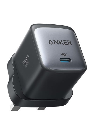 Buy USB C Charger, Anker Nano II 65W GaN II PPS Fast Charger Adapter, Compact Charger for MacBook Pro/Air, Galaxy S20/S10, Dell XPS 13, Note 20/10+, iPhone 13/Pro/Mini, iPad Pro, Pixel, and More black in UAE