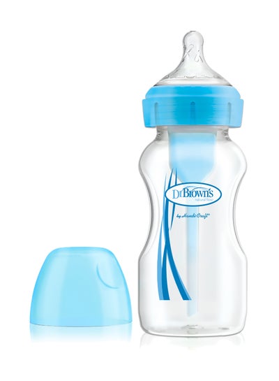 Buy 9 Oz/270 Ml Pp W-N Anti-Colic Options+ Bottle, Blue, 1-Pack in UAE