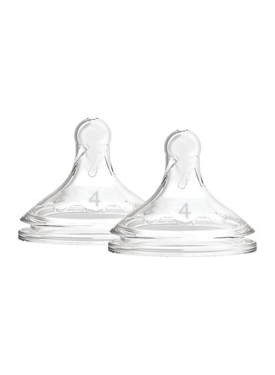 Buy Level 4 Silicone W-N Options+ Anti-Colic Nipple, 2-Pack in Saudi Arabia