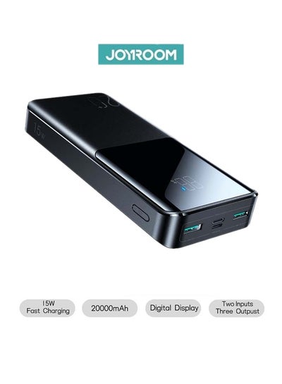 Buy 20000 mAh Fast Charging Power Bank Black in Saudi Arabia