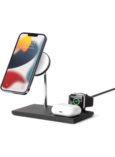 Buy Snap Magnetic 3 In 1 Wireless Charger Black in Egypt