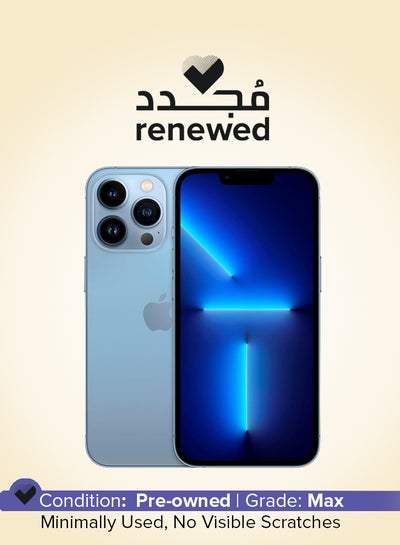 Renewed - iPhone 13 Pro Max 128GB Sierra Blue 4G With