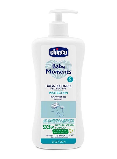 Buy Baby Moments Body Wash No-Tears Protection For Baby Skin 0M+ 750Ml in UAE