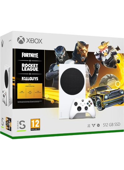 Buy Xbox Series S 512 Console With 3 Games Fortnite Rocket League And Fallguys in UAE