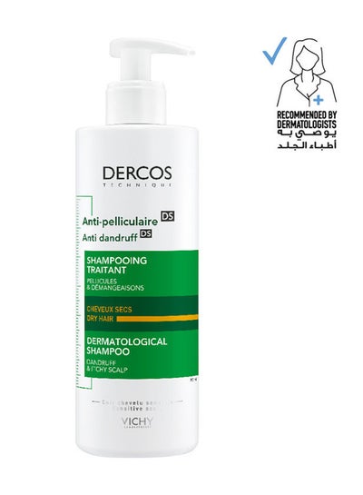 Buy Dercos Anti Dandruff Shampoo For Dry Hair 390ml in UAE