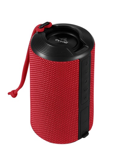 Buy Wireless Water-Resistant Indoor And Outdoor Bluetooth Speaker With Built-In Microphone 10W EVAUD-MB10AR Red in UAE