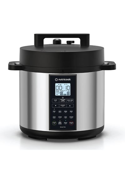 Buy Aluminium Smart Pot 2 Prime 9 Appliances In 1 Pressure Cooker/Sauté Pot/Slow Cooker/Rice Cooker/Cake Maker/Steamer/Yogurt Maker And Food Warmer 6 L 1000 W SP204P Silver in Saudi Arabia