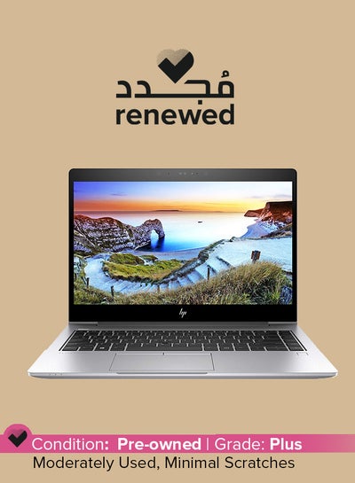 اشتري Renewed - EliteBook 840 G5 Laptop With 14 inch Display,Intel Quad-Core i5-8250U/8GB DDR4 RAM/256GB SSD/Windows 10 Pro Silver في السعودية