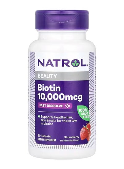 Buy Biotin 10000Mcg Fast Dissolve 60 Tablets in UAE