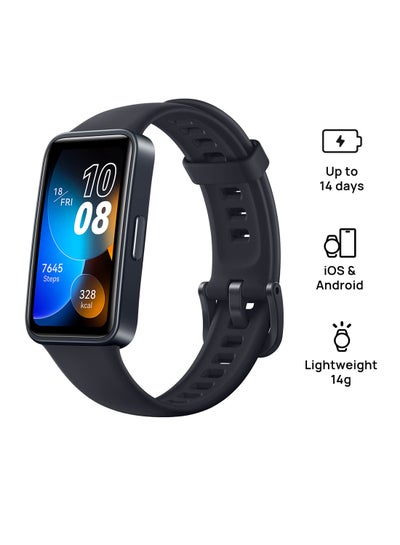 Buy Band 8 Smart Watch, Ultra-Thin Design, Scientific Sleeping Tracking, Long Battery Life - Midnight Black in Saudi Arabia