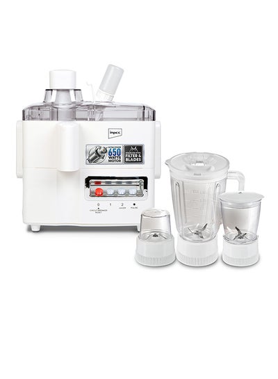 اشتري 4-In-1 Food Processor (Juicer, Grinder, And Multifunctional Blender) 650.0 W JB 414C White في السعودية