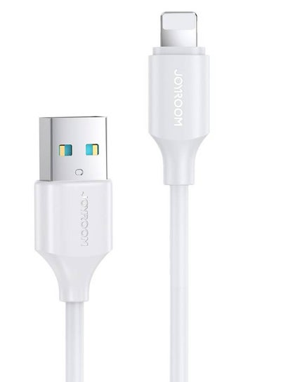 Buy Joyroom S-UL012A9 Fast Charging and Data Cable - USB-A to Lightning 2.4A - white in Egypt