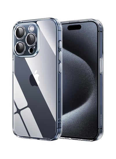 Buy iPhone 15 Pro Case Clear 6.1 inch【Anti-Yellowing】【 Mil-Grade Anti-Drop】iPhone 15 Pro Cover Transparent, Slim Crystal iPhone 15  Pro Case, Full Coverage Lens Protection, Shockproof Anti-Scratch Clear in UAE