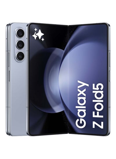 Buy Galaxy Z Fold 5 Dual SIM Icy Blue 12GB RAM 256GB 5G - Middle East Version in Saudi Arabia