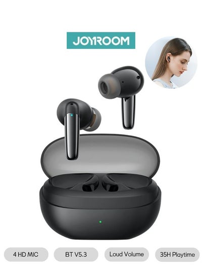 Buy JR-BB1 4 Mic In-Ear True Wireless Bluetooth 5.3 Earphones Low Latency Fast Charging IP54 Waterproof Earbuds With Charging Case Black in UAE