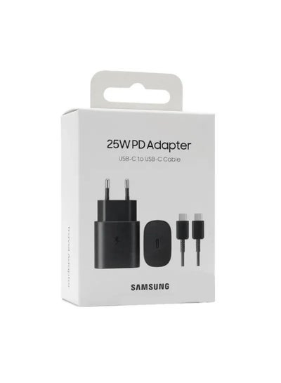 Buy 25W Travel Adapter With Type-C Charging Cable Black in Egypt