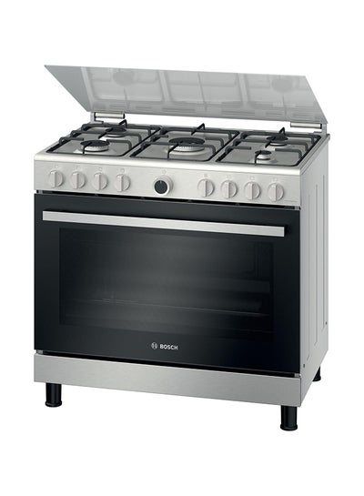 Buy Freestanding 5-Burner Gas Cooker HGV1F0U59M Stainless Steel/Black in Saudi Arabia