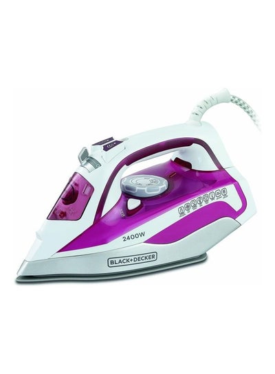 Buy Steam Iron 380 ml 2400 W X2400-B5 Pink/White in Egypt