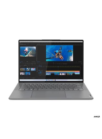 اشتري Yoga Slim 7 Pro X Laptop With 14.5-Inch 3K IPS Display, Ryzen 7-6800HS Processor/16GB RAM/512GB SSD/Windows 11 Home/4GB NVIDIA GeForce GTX 1650 English/Arabic Onyx Grey في السعودية