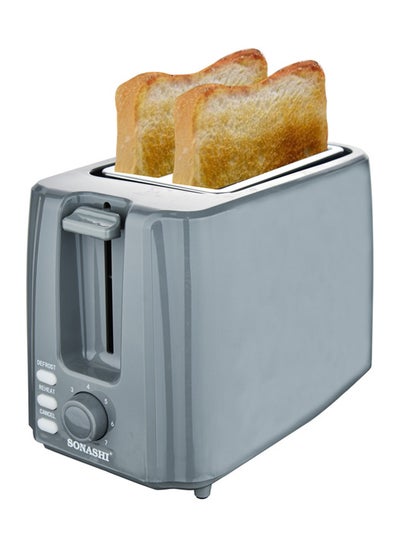 Buy 2 Slice Bread Toaster - Adjustable 7 Browning Control with Slide Out Crumb Tray | Defrost, Reheat and Cancel Options | Cool Touch Body for Fast Toasting 750 W ST-210 Grey in Saudi Arabia