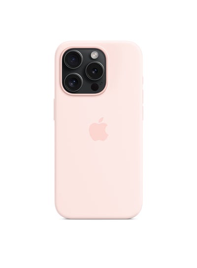 Buy iPhone 15 Pro Silicone Case with MagSafe - Light Pink in Saudi Arabia