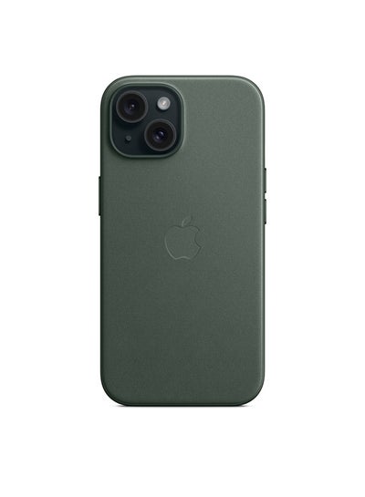 Buy iPhone 15 Plus FineWoven Case with MagSafe - Evergreen in UAE