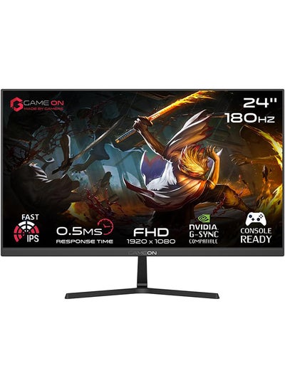 Buy 24 inches FHD, 180Hz, 0.5 ms, HDMI 2.0 Gaming Monitor, Adaptive Sync And G-Sync Compatible Fast IPS Slim Bezel GOPS24180IPS Black in Saudi Arabia