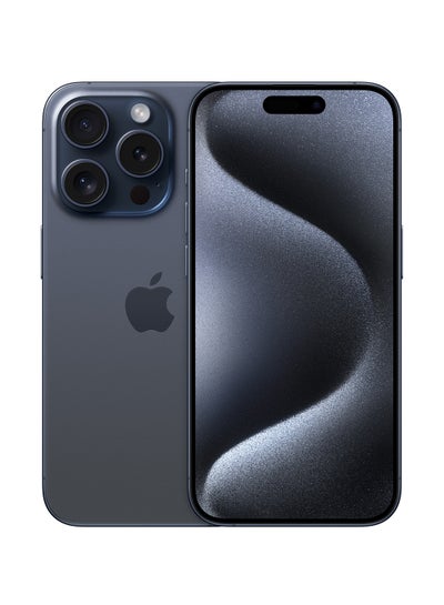 Buy iPhone 15 Pro 128GB Blue Titanium 5G With FaceTime - Middle East Version in Saudi Arabia