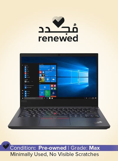 اشتري Renewed - ThinkPad E14 Laptop With 14-Inch FHD Display,Intel Core i3-10th Gen Processor/8GB DDR4 RAM/256GB SSD/Windows 10 Pro English Black في السعودية
